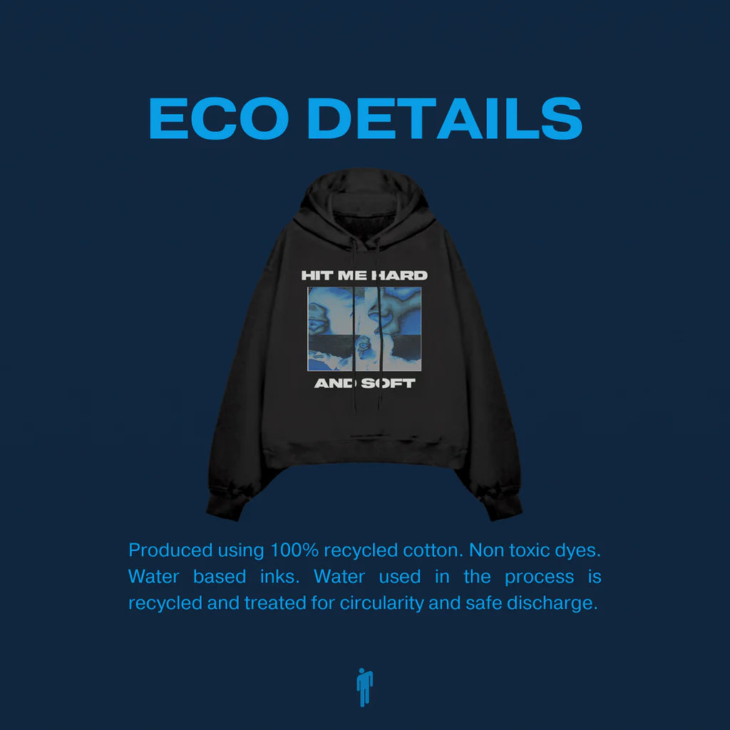 Thermal Photo Title Hoodie Noir