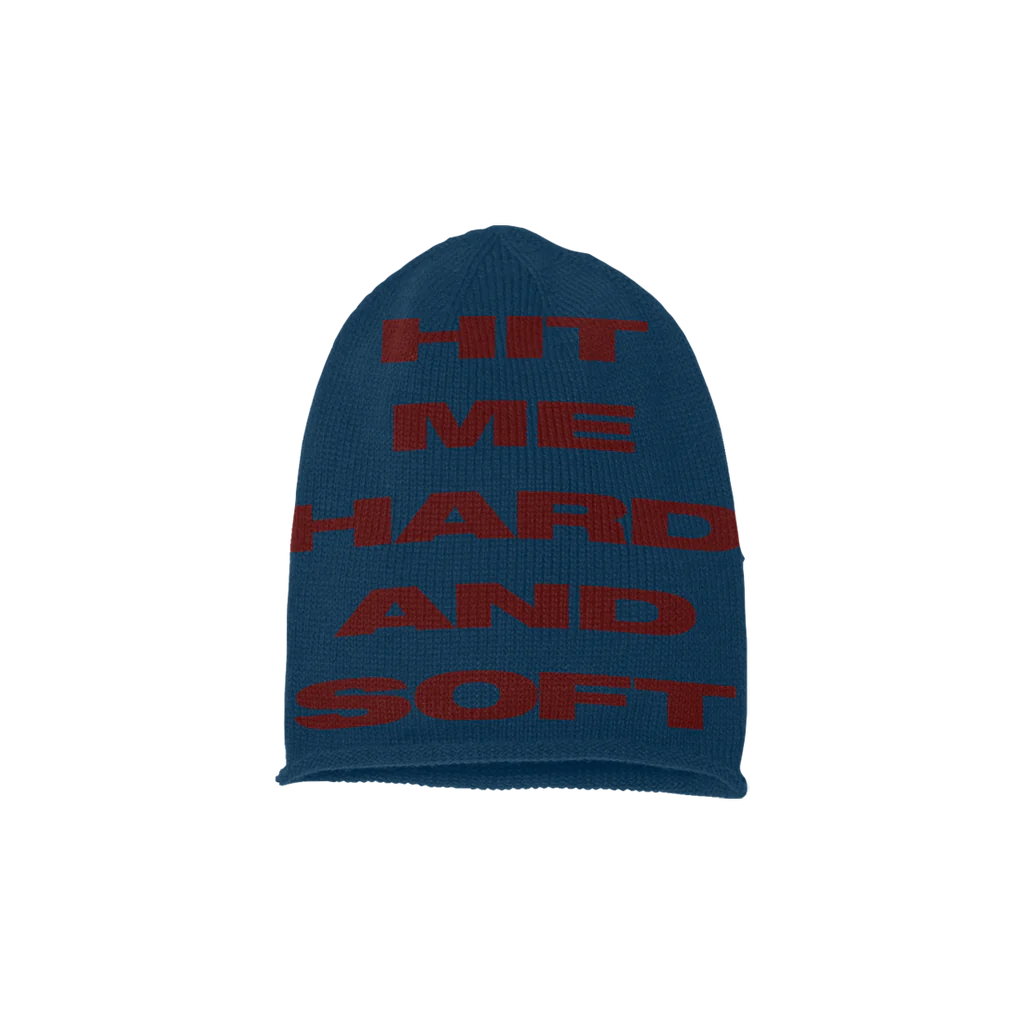 HIT ME HARD AND SOFT Bonnet bleu et rouge