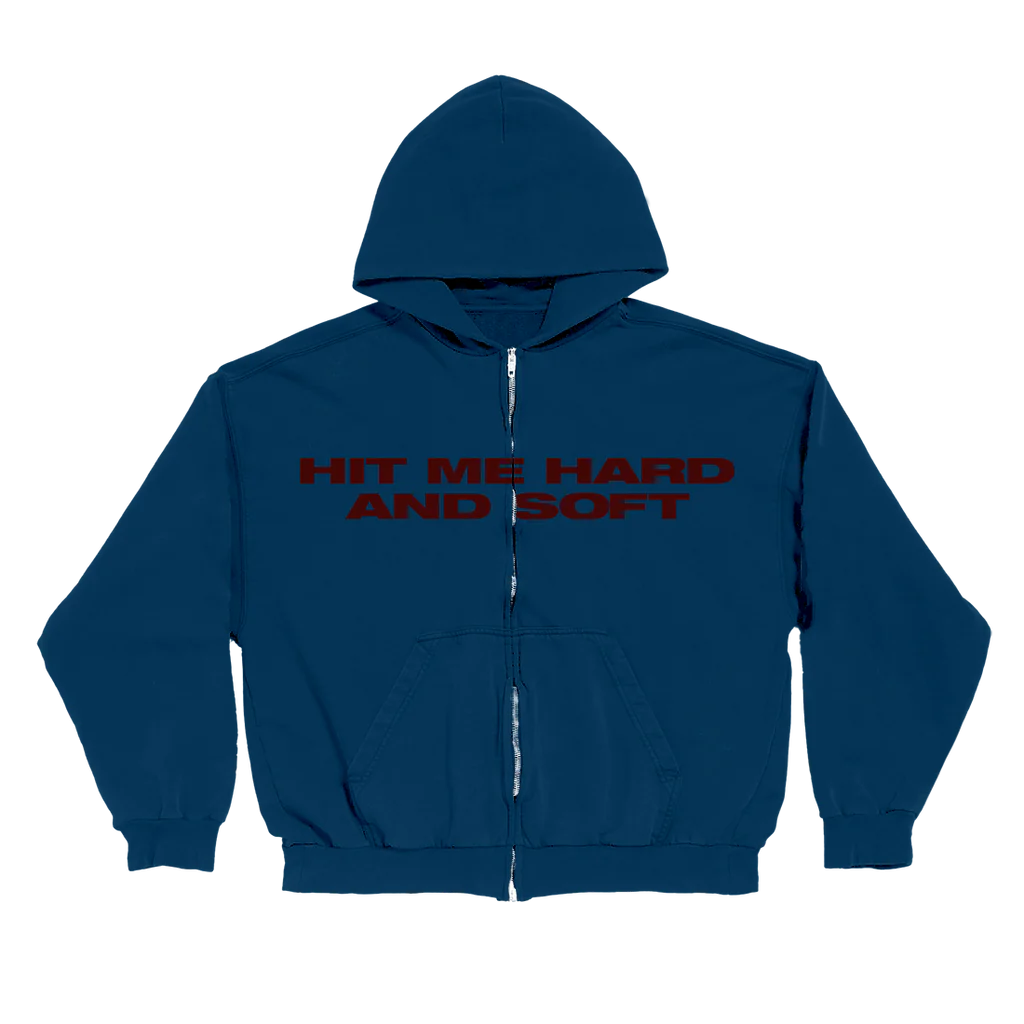 Hoodie Bleu et Rouge Zippé
