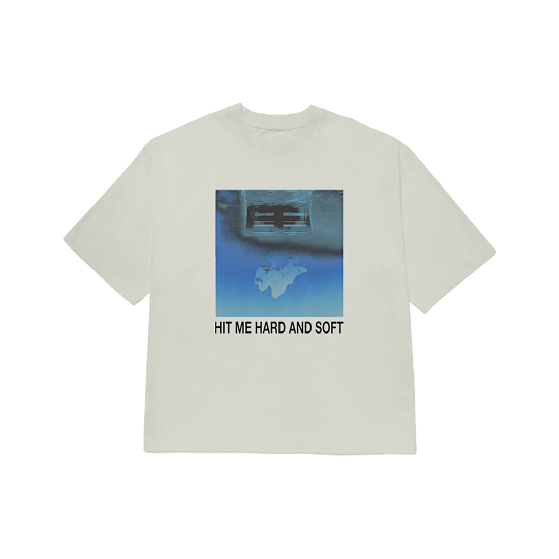 HIT ME HARD AND SOFT T-shirt blanc cover