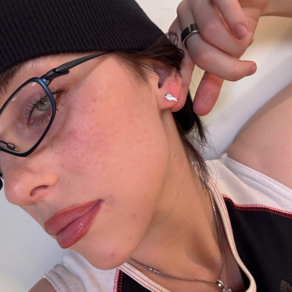 Blohsh Sterling Silver Stud Boucles d'Oreilles