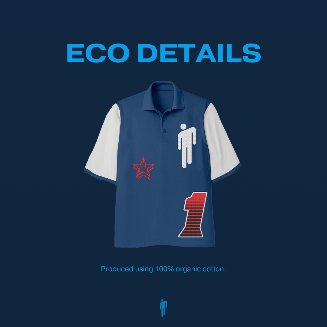 Blohsh Racer 1 Blue Polo Shirt