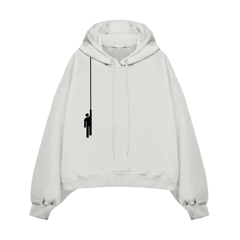 Hanging Blohsh White Hoodie