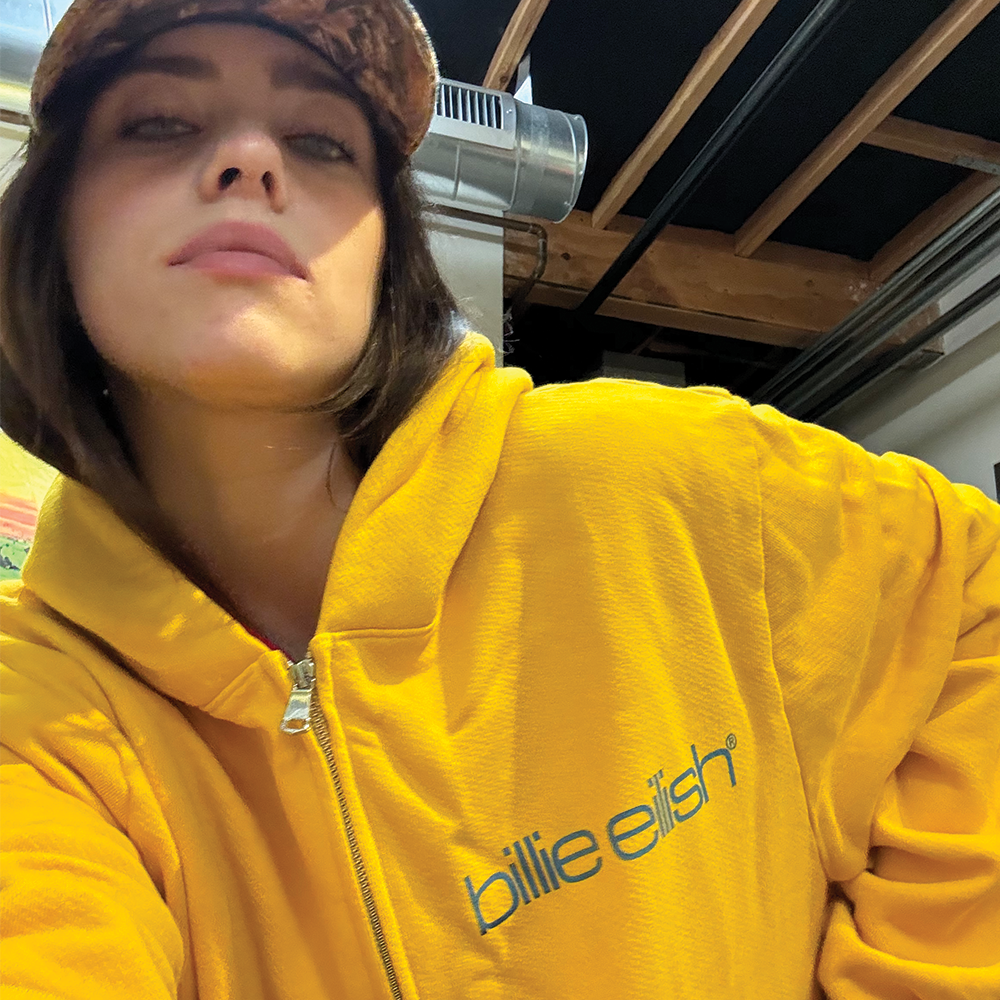 Billie Yellow Tour Zip Hoodie